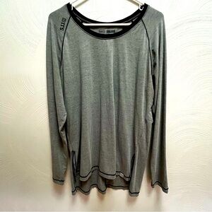 5.11 Tactical Gray Long Sleeve Black Detailing Shirt